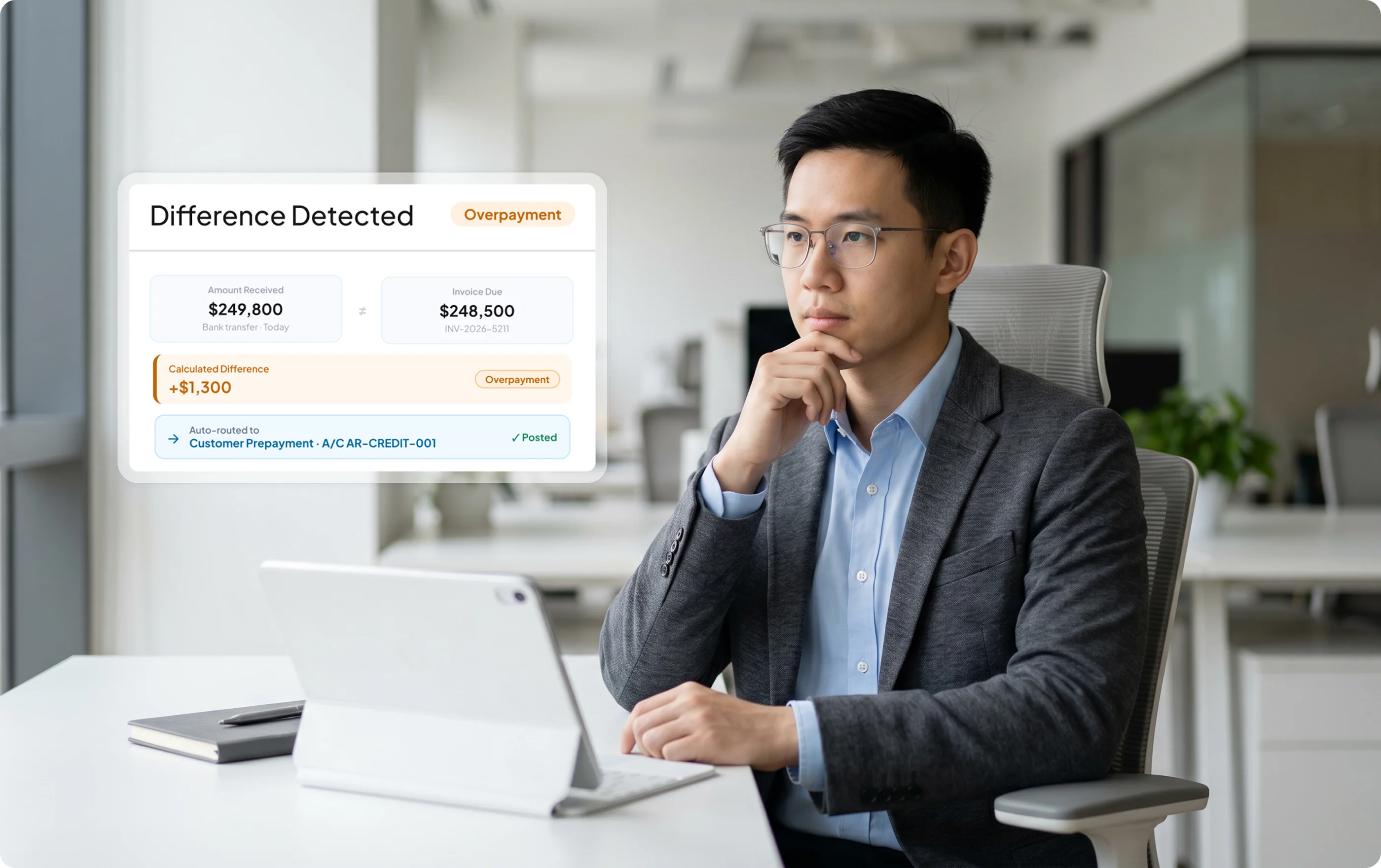 HashMicro invoicing software payment difference routing preview