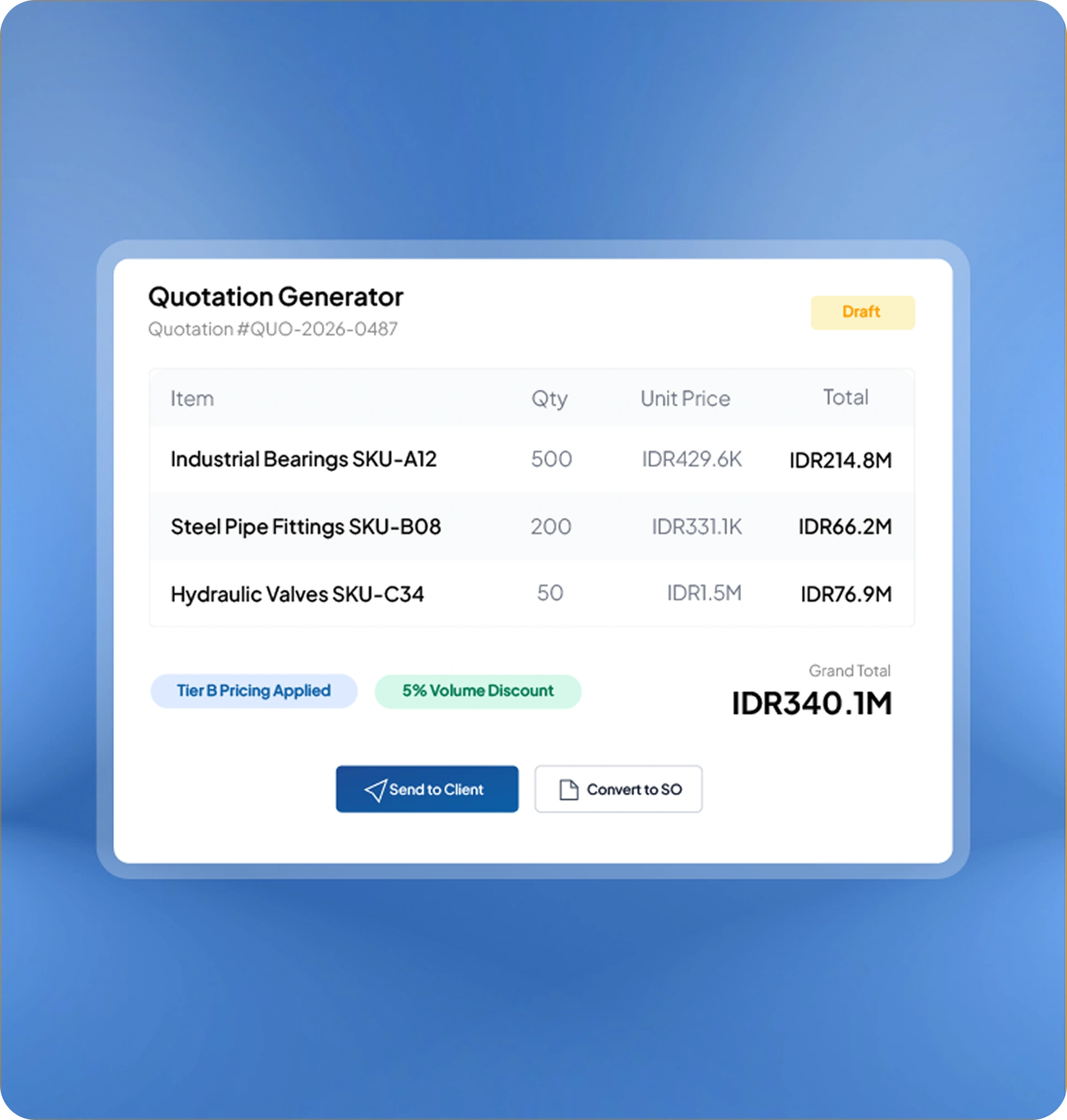 Halaman fitur aplikasi crm HashMicro untuk Kirim Penawaran Tepat Waktu