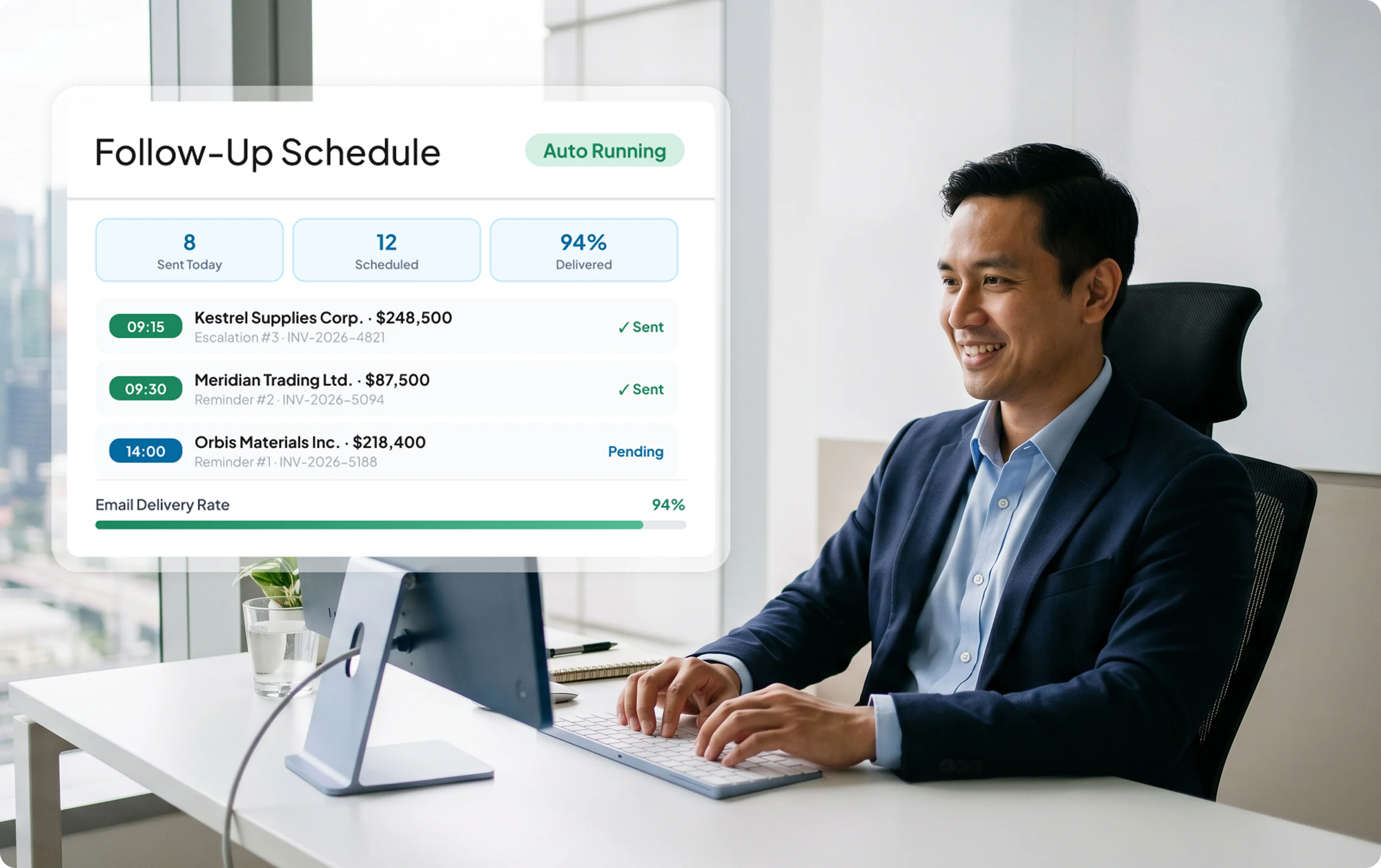 HashMicro invoicing software auto overdue follow-up preview