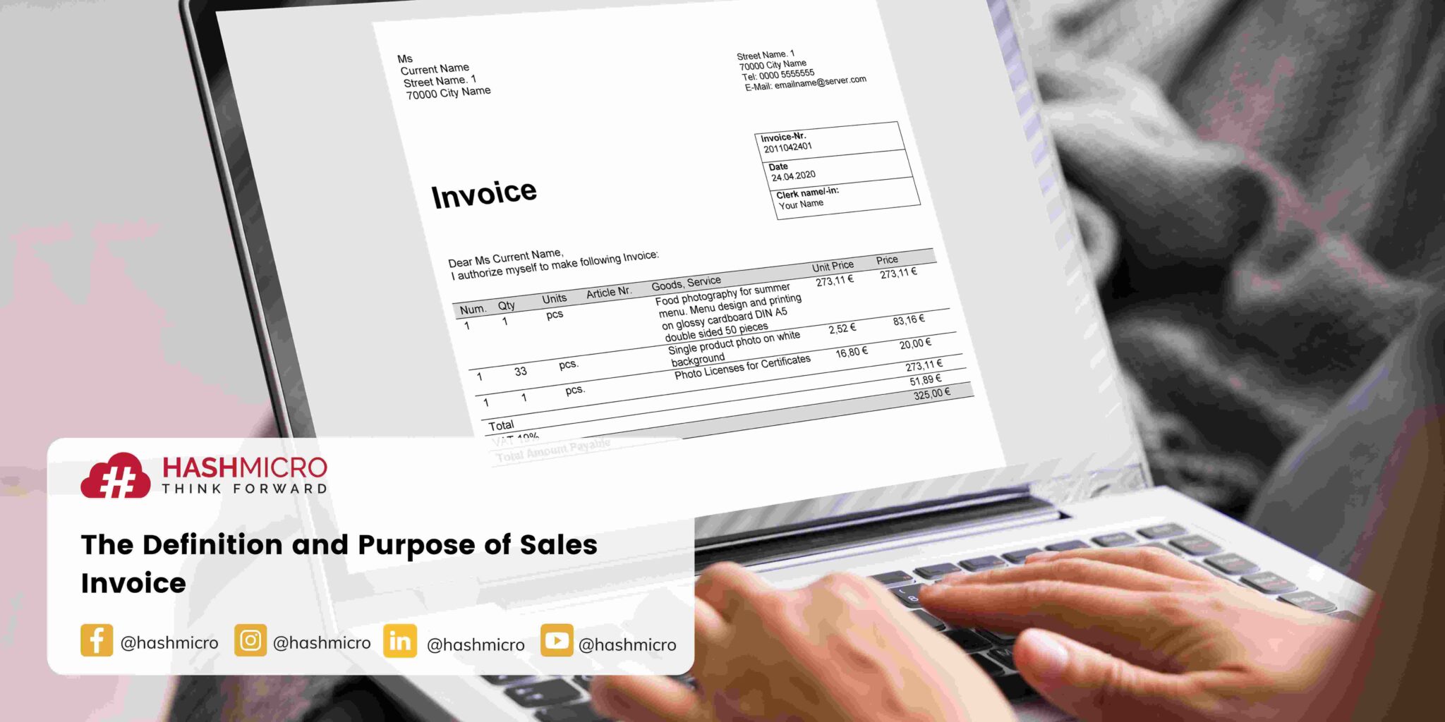 Purpose Of Sales Invoice