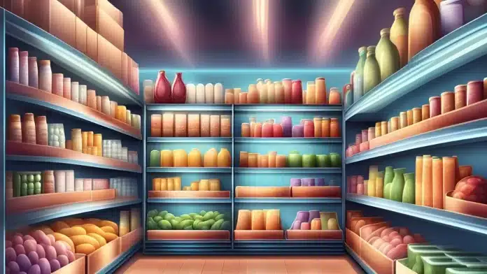 a picture resembling a large food inventory