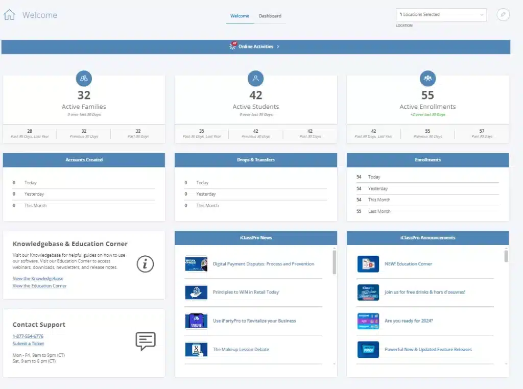 iclasspro school management system