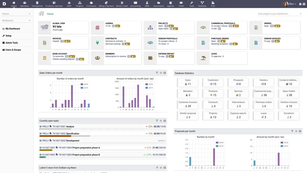 odoo competitors dolibarr