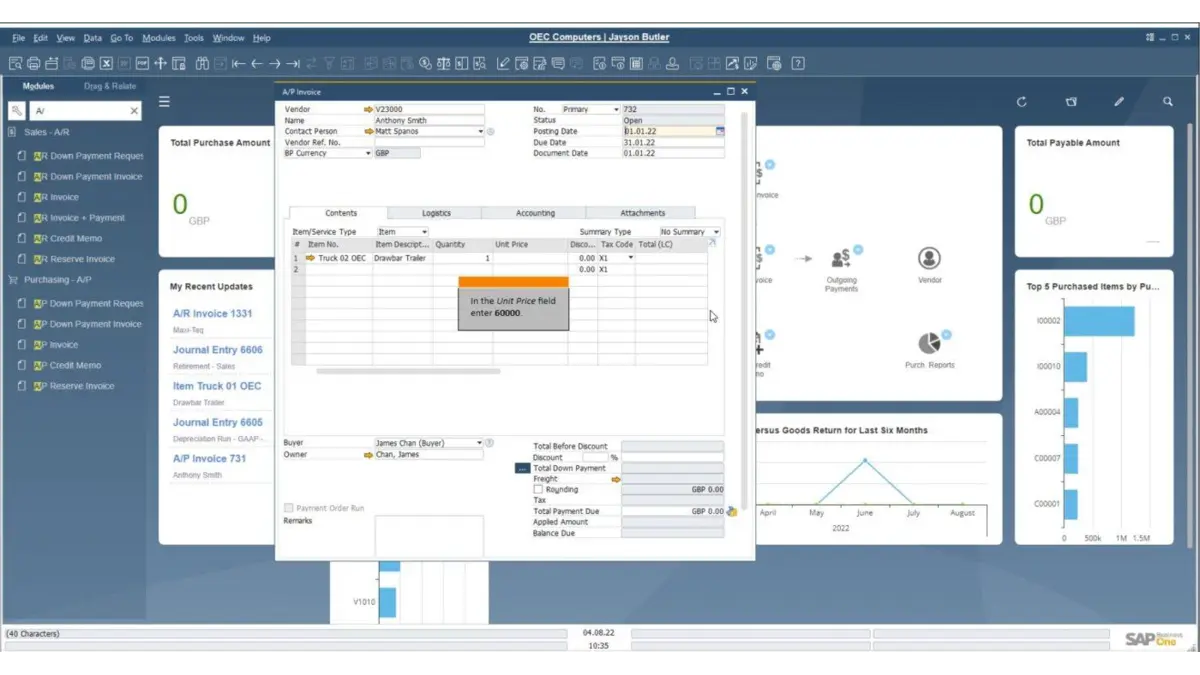 odoo competitors sap business one