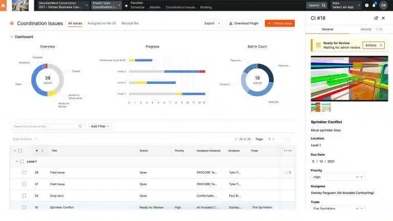 Procore Online Construction Cost Estimating Software