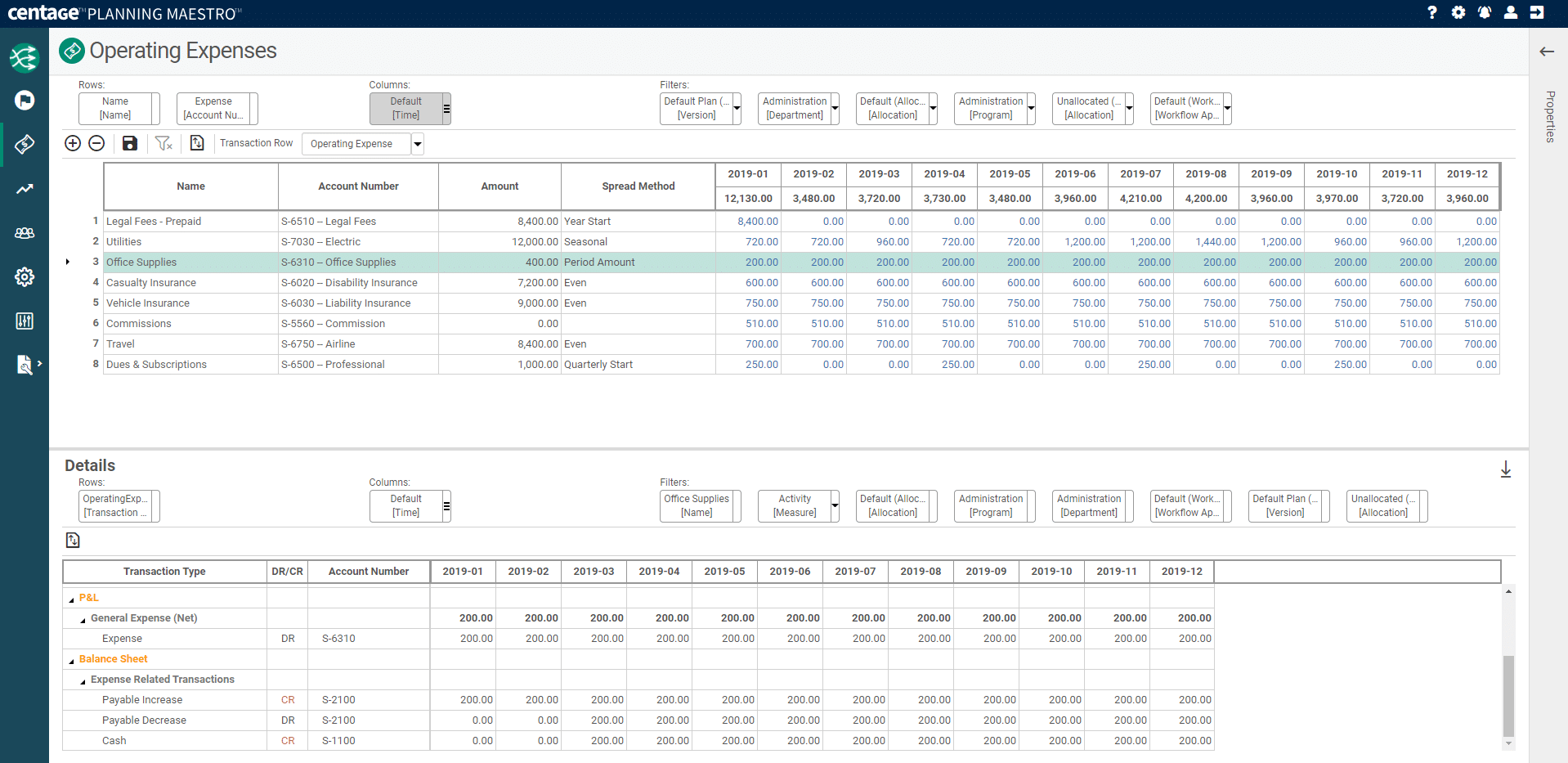 Centage Business Budgeting Software