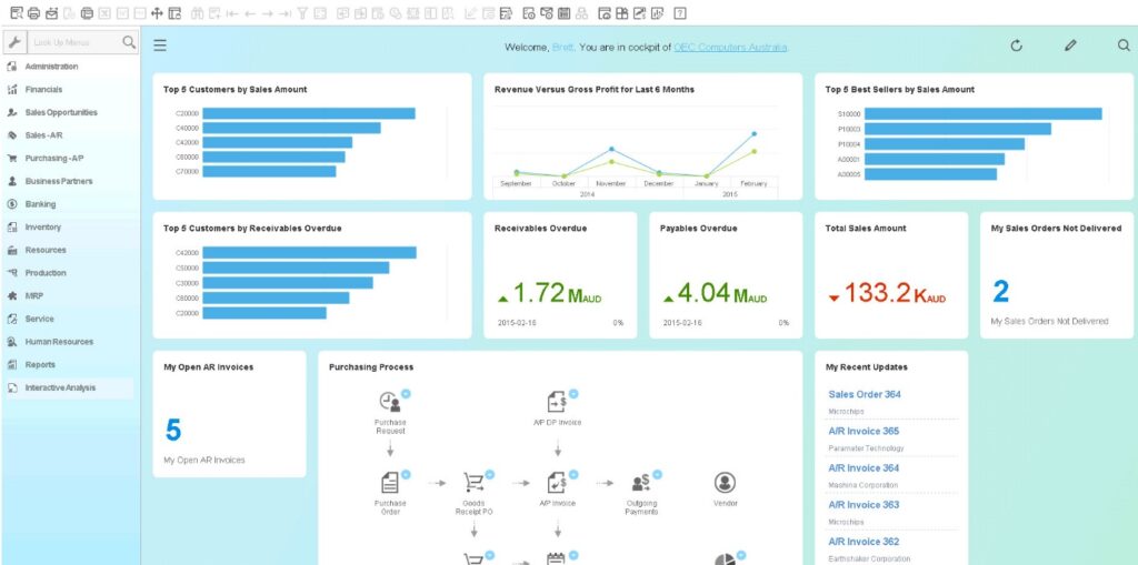 sap hana erp