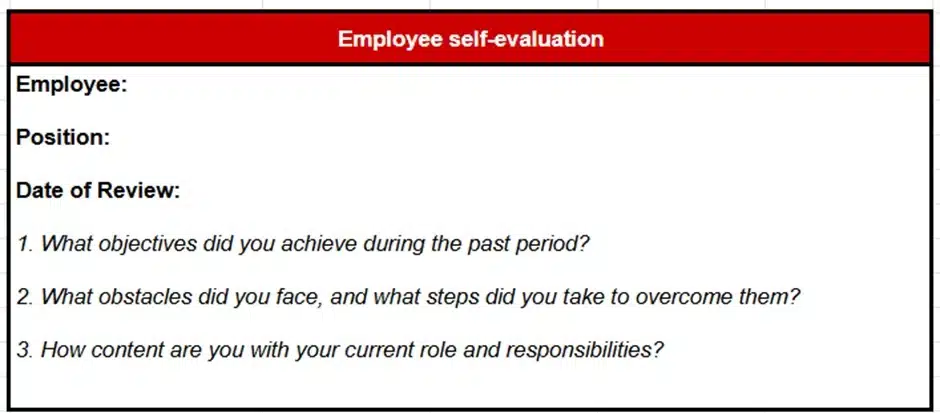 Employee-Self-evaluation