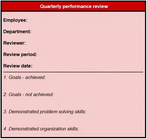 Quarterly-Performance-Review