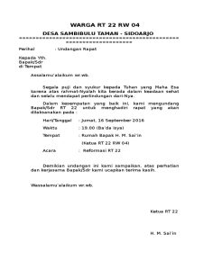 4 Bentuk dan Contoh Surat Undangan Rapat yang Baik dan Benar!