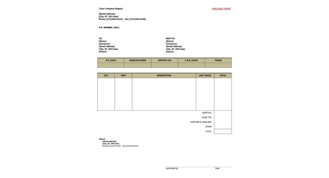 Contoh Surat Purchase Order: Panduan Dan Format Terbaru