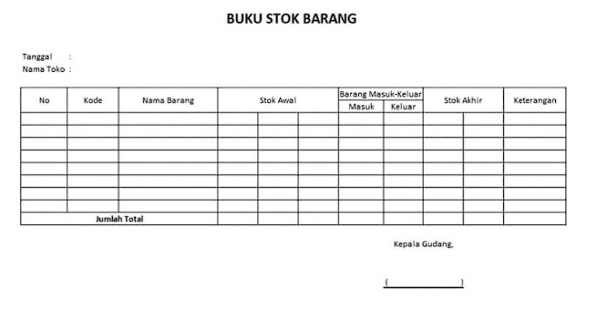 stok barang