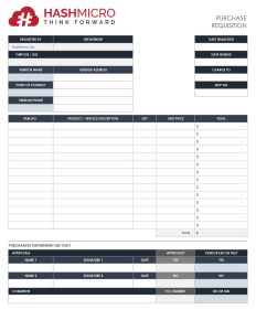 contoh purchase requisition