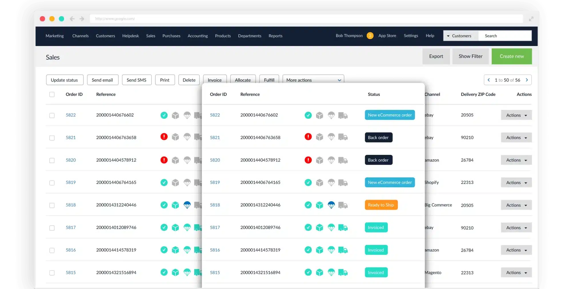 brightpearl dashboard