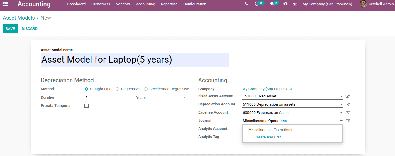 odoo software asset management