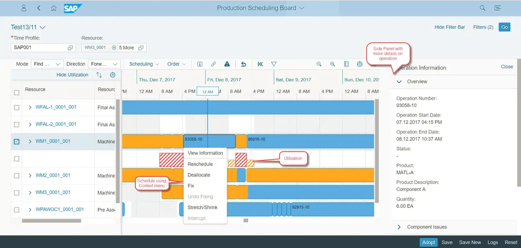 sap hana aplikasi shop floor control