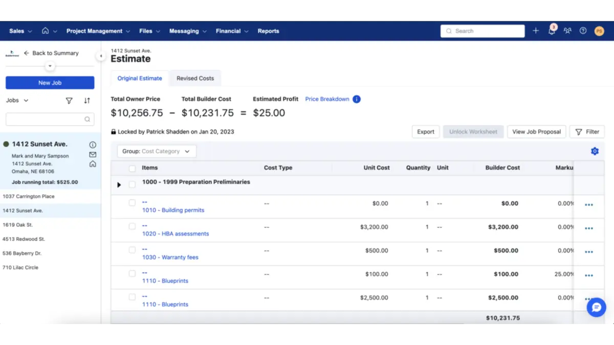 construction estimating software