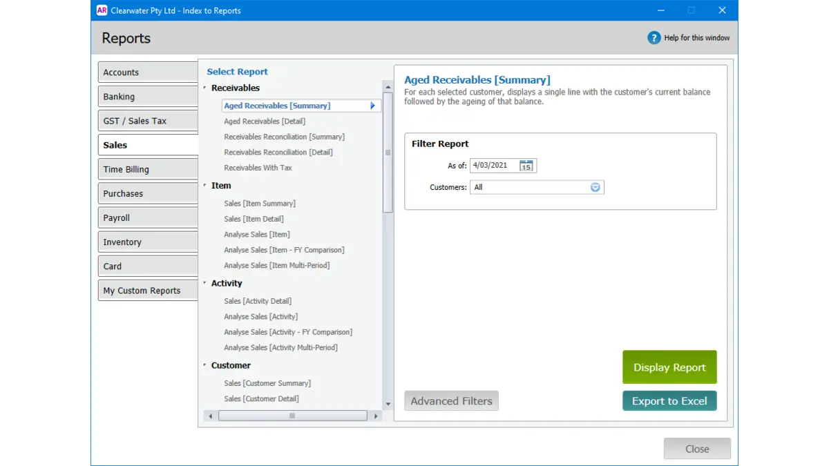 financial reporting software