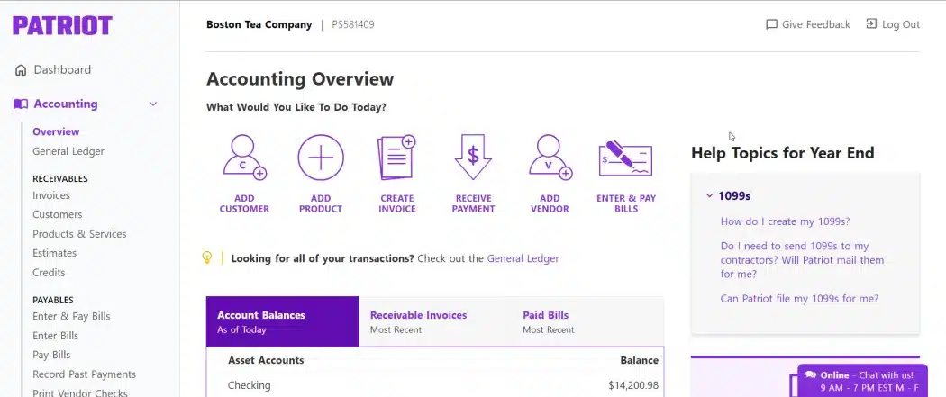 patriot accounting