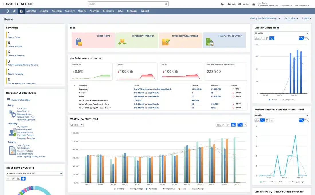 NetSuite Cloud Inventory System