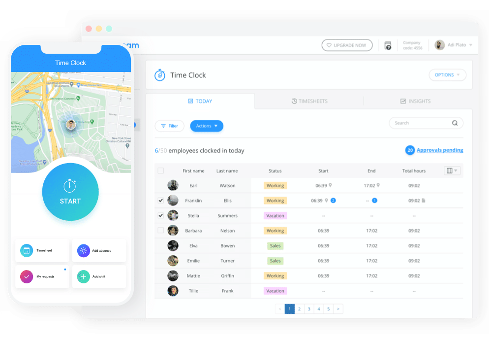 connecteam dashboard