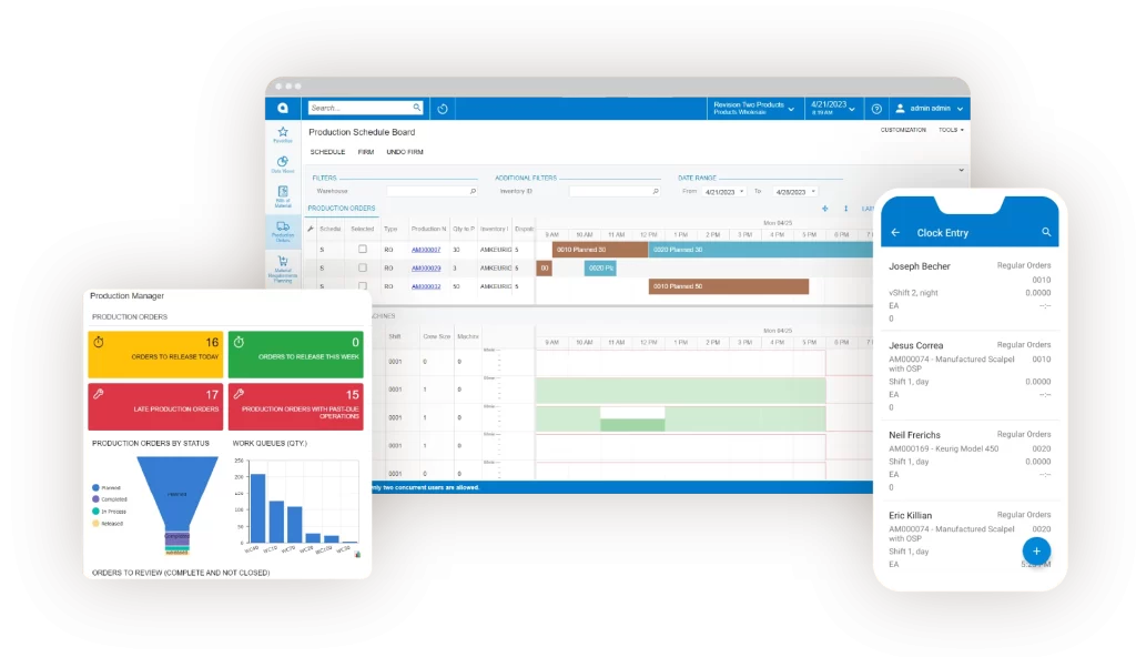 acumatica manufacturing software