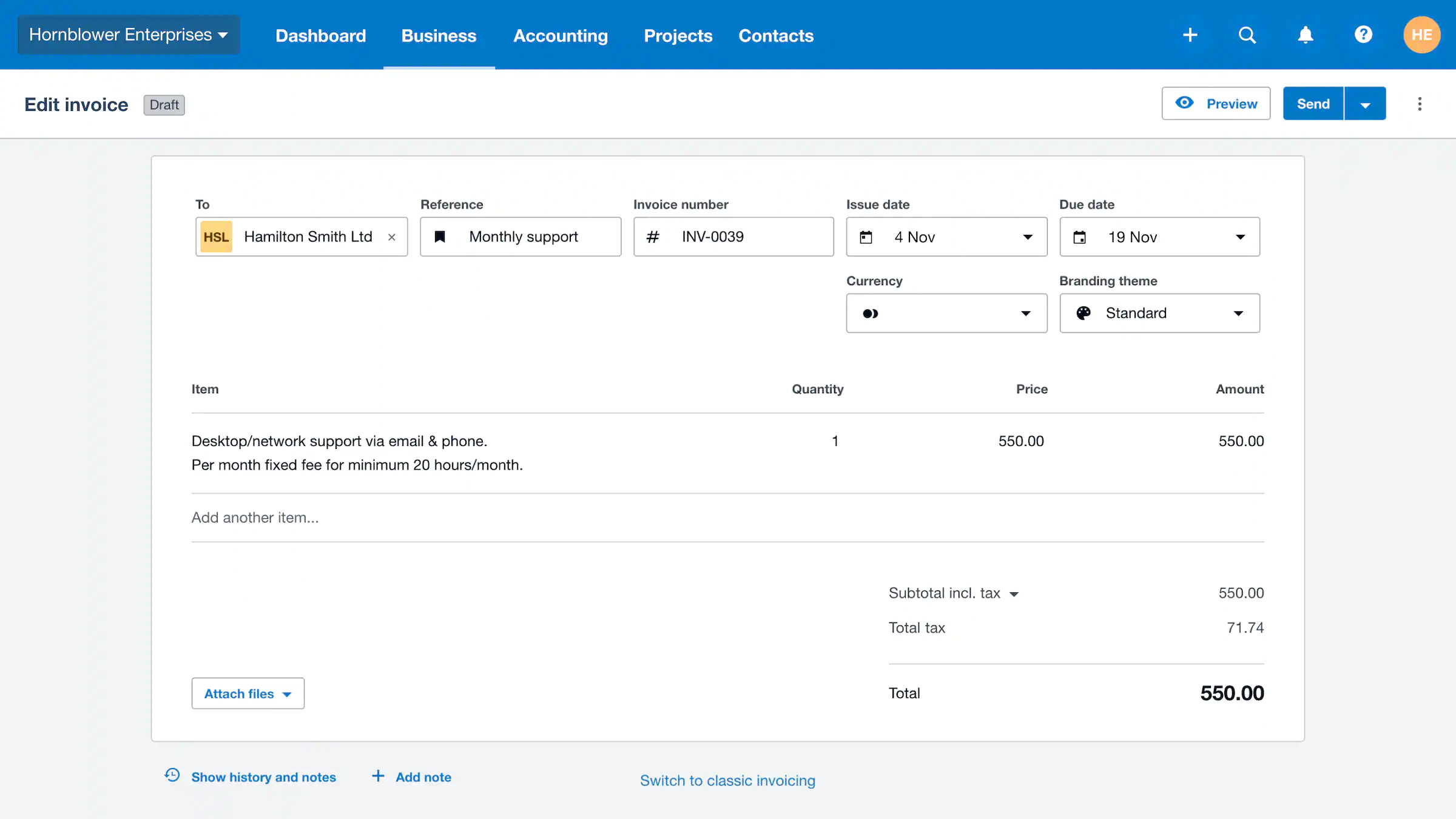 xero billing management software