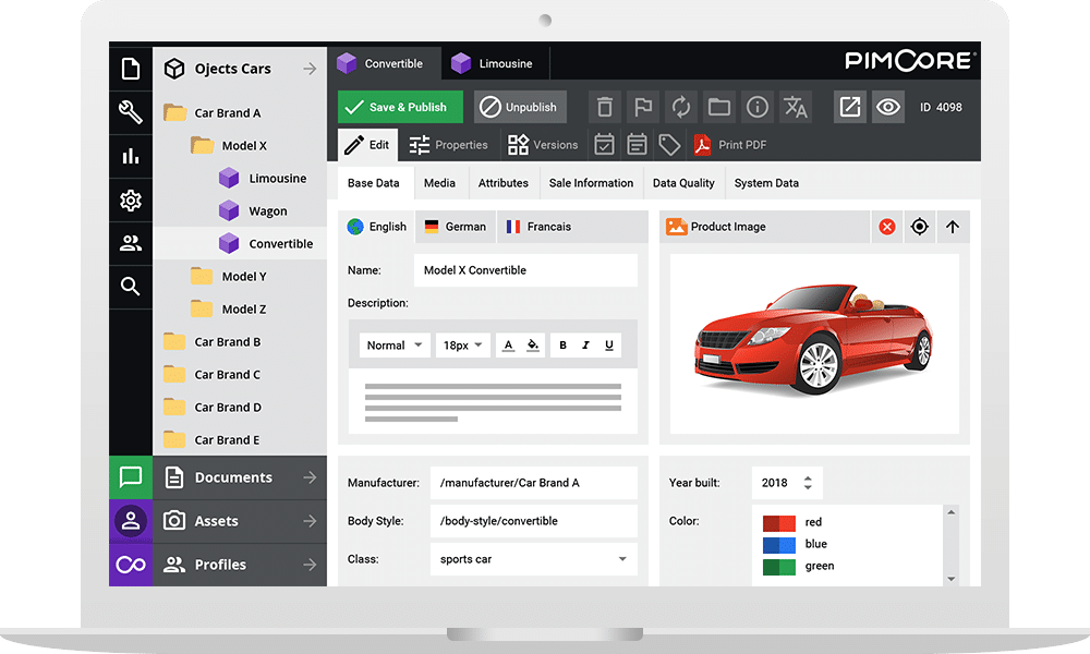 Pimcore Product Information Management Software