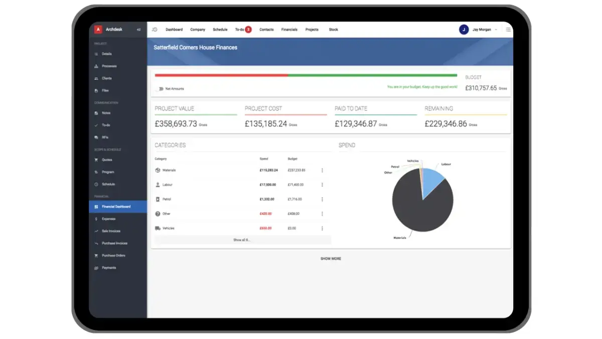 Construction Procurement Management Software Archdesk