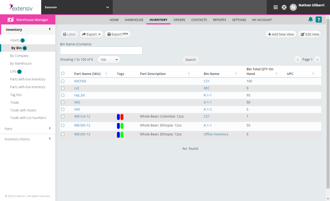 extensiv clound inventory management