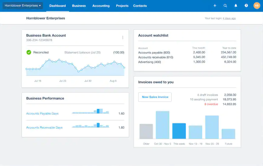 xero corporate finance management