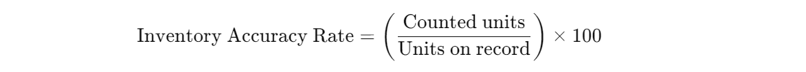 inventory accuracy formula