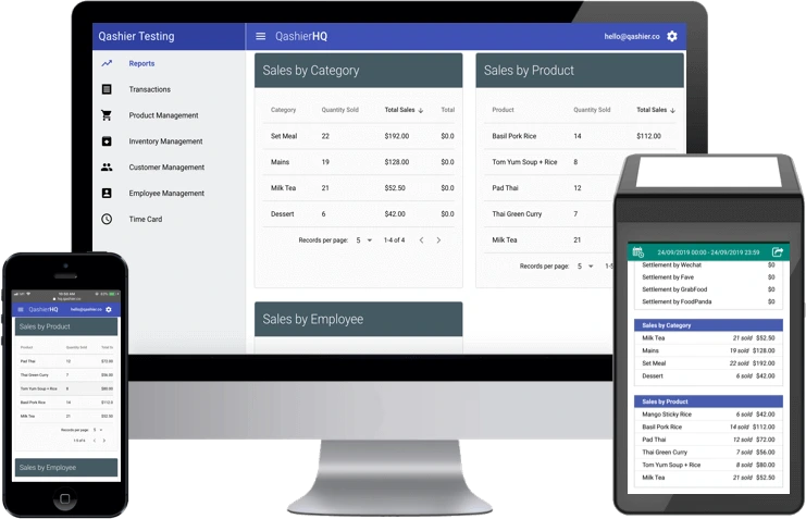 retail pos system qashier