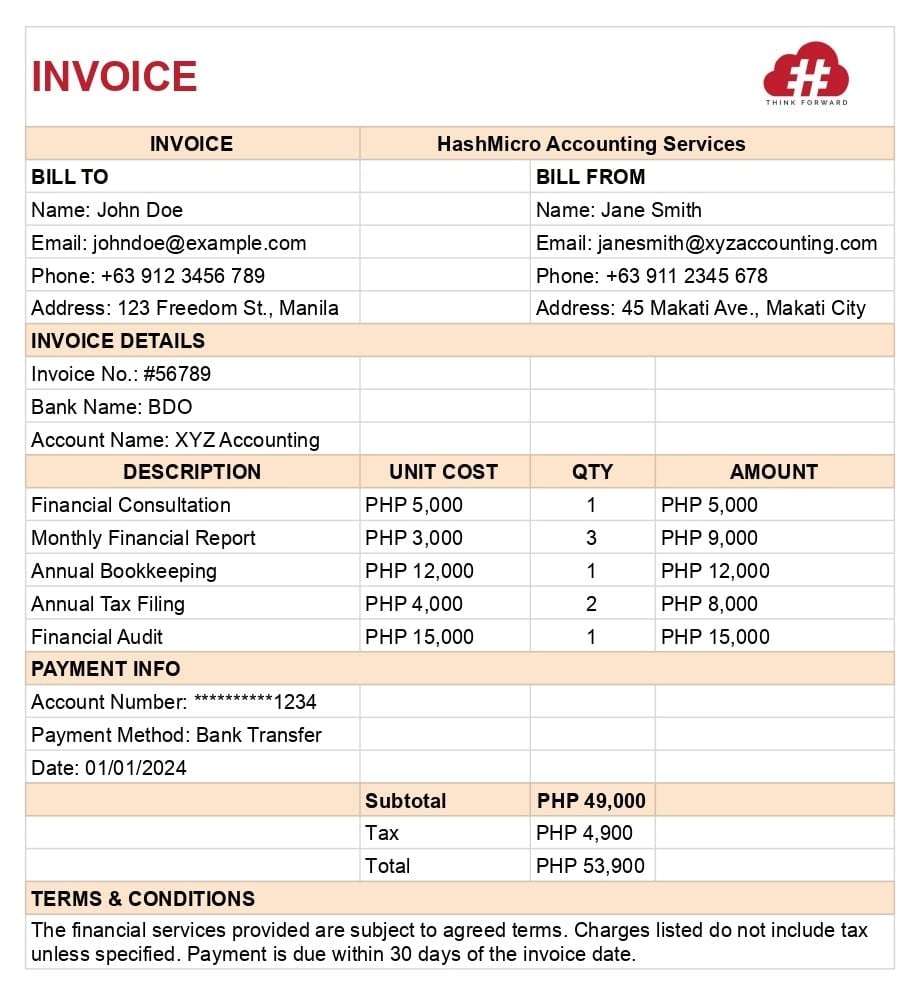 invoice template