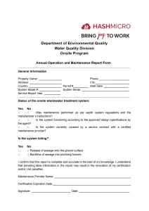 preventive maintenance report