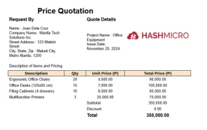 price quotation meaning