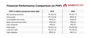 financial performance example