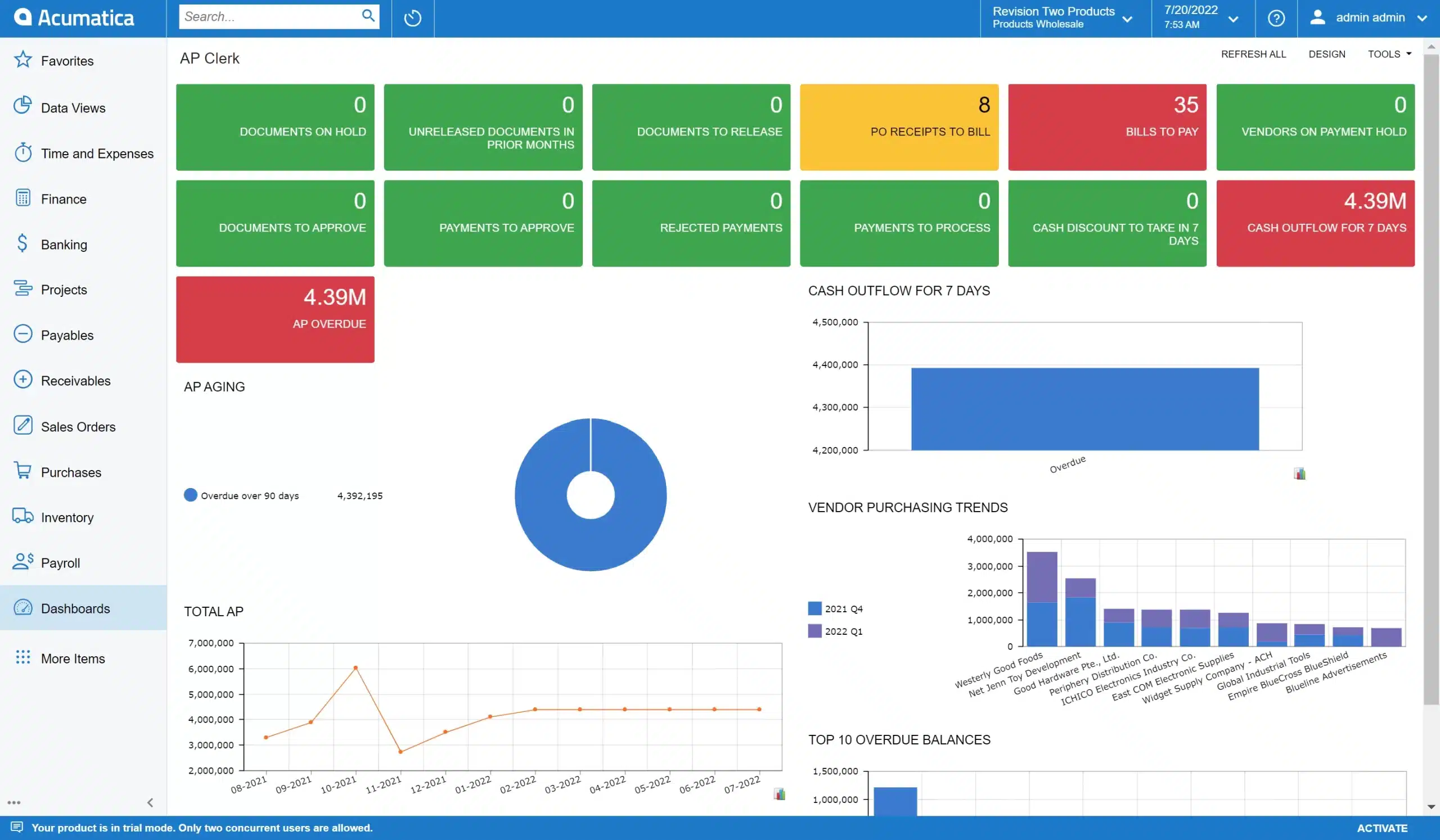 acumatica logistics supply chain