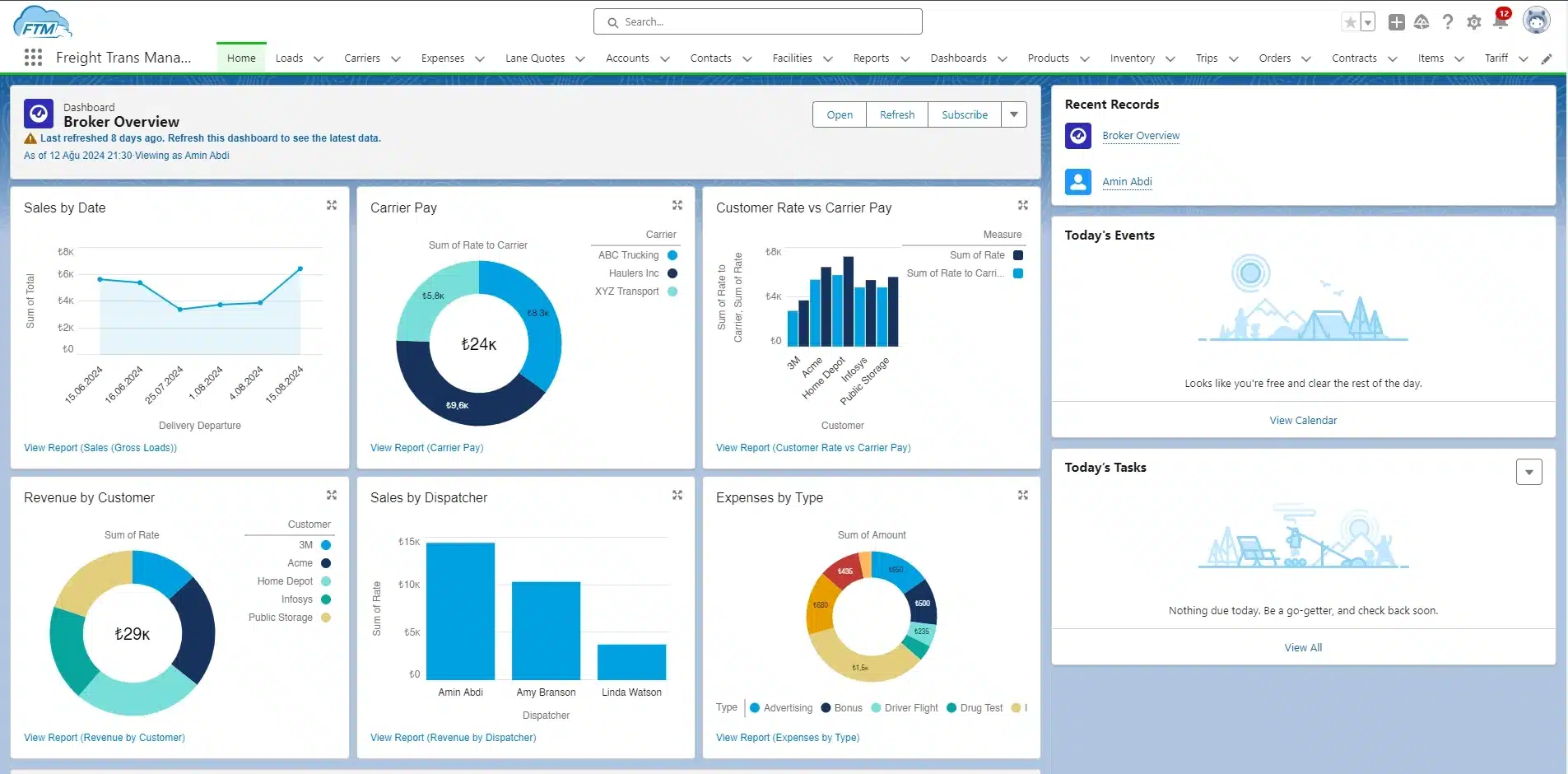 salesforce logistics software