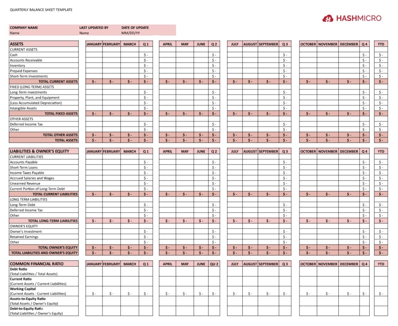 balance sheet maker