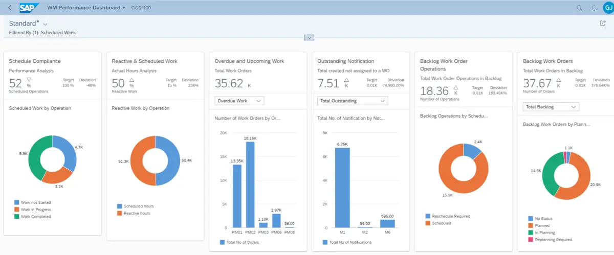 SAP asset management system